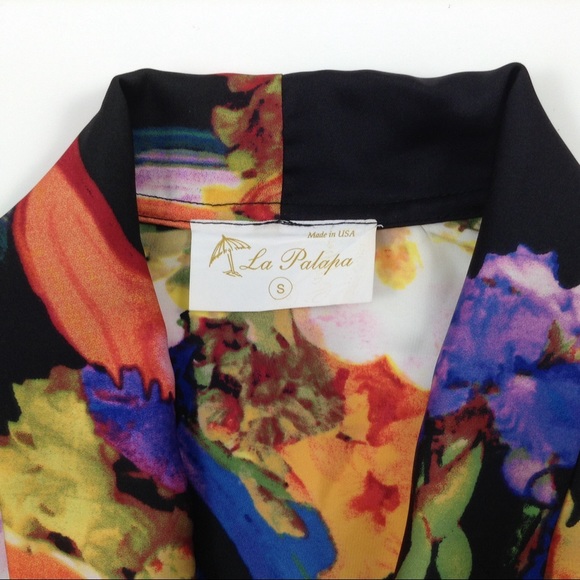 La Palapa Floral Print Swing Coat - Picture 5 of 6